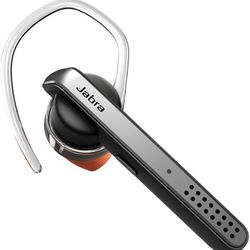 Jabra Talk 45 Bluetooth Headset for High Definition Hands-Free Calls with Dual Mic Noise Cancellation, 1-Touch Voice Activation and Streaming Multimed