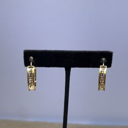 18K Greek Hoops 