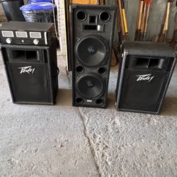 2 PEAVEY Speakers & 1 SHAKER Speaker