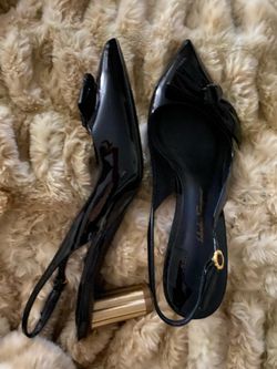Ferragamo kitten heels size 5