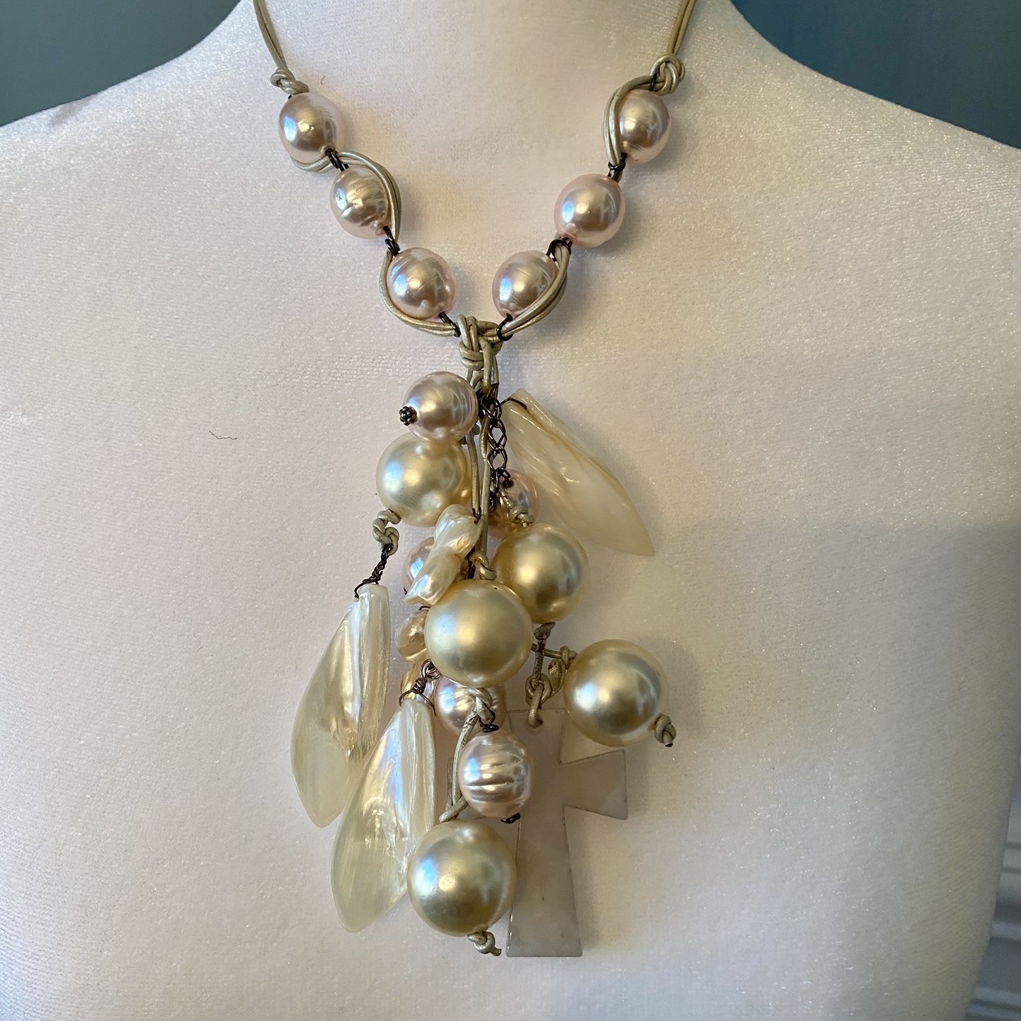 Pearls And More With Charms Fashion Necklace 