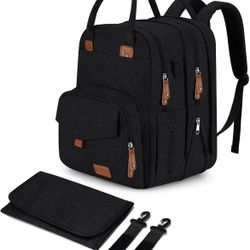 Extra Large Diaper Bag Backpack for 2 Kids
