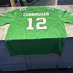 NWT Philadelphia Eagles Large Randall Cunningham Kelly Green  jersey