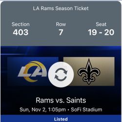 Los Angeles Rams Vs Saints