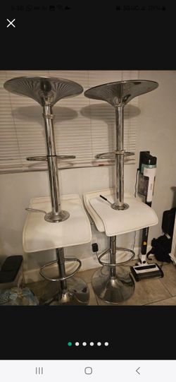 Stools White , Telescopic 