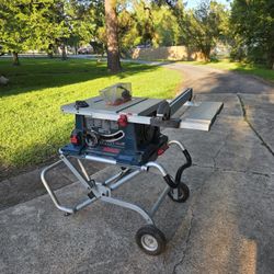 Bosch 4000 Table Saw with Rolling Stand