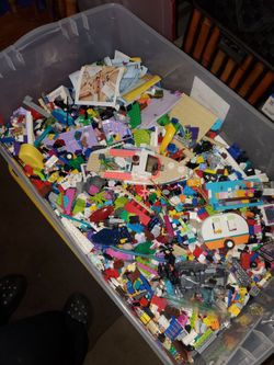 Bunch of Legos figures Instructions & clean loose Legos