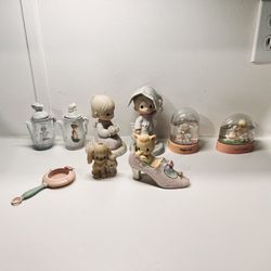 Enesco 1995  Precious Moments Porcelain Spice Jars & Lot 