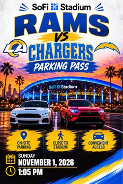 SoFi Stadium Parking Pass - Rams vs. Chargers