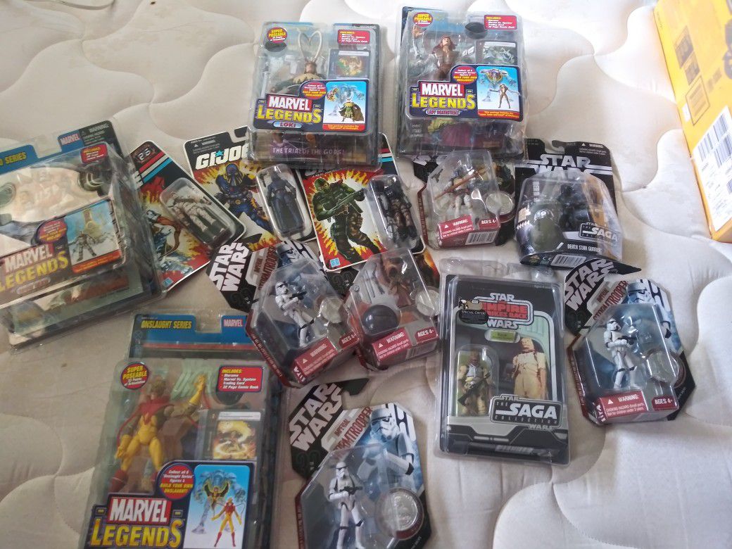 Collectable toys Star Wars,Xmen Marvel