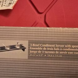 Condiment Server 3 Bowl