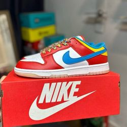 Red skateboard shoes lace-up shoes
