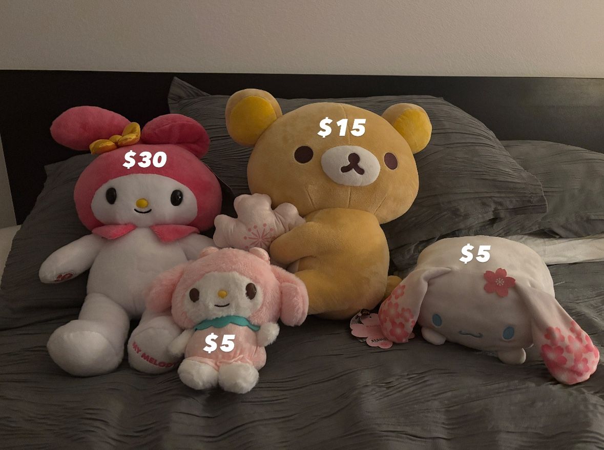 plushies for sale!