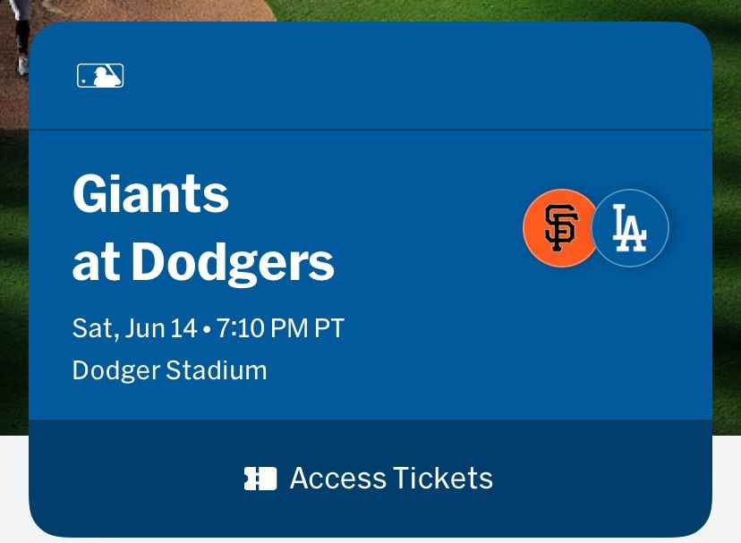 DODGERS VS GIANTS