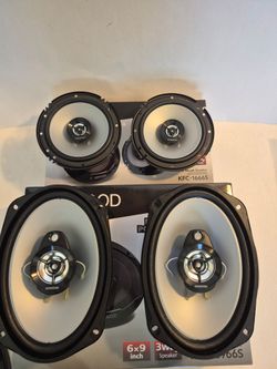 KENWOOD 1 PAIR 6.5" 2 WAY 300 WATTS & 1 PAIR 6×9 3 WAY 400 WATTS CAR SPEAKER