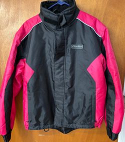 Women’s Size Medium SledMate Snowmobile Jacket Black and Pink
