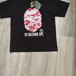 Bape Black And Pink T Shirt