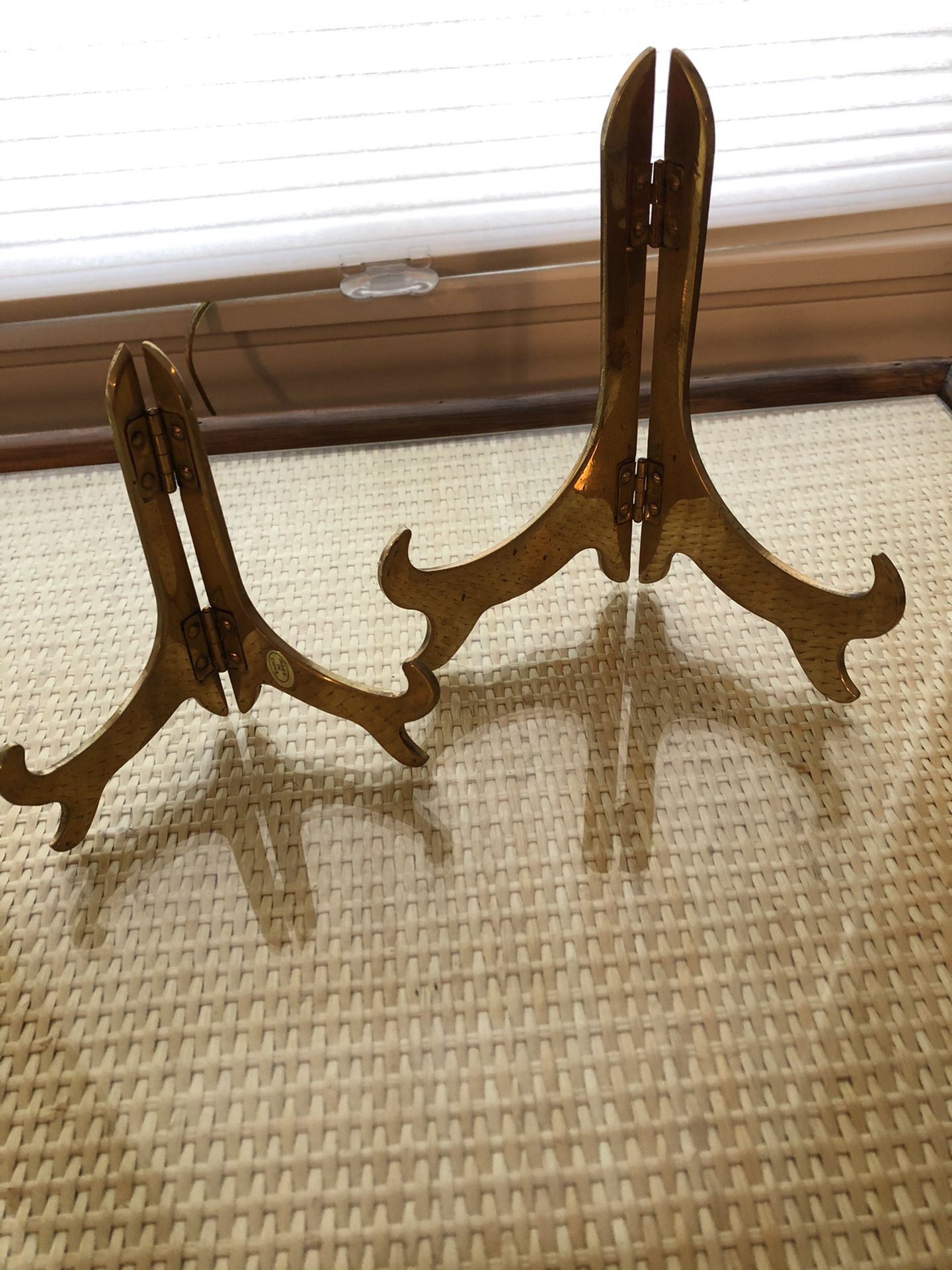 Brass plate stands