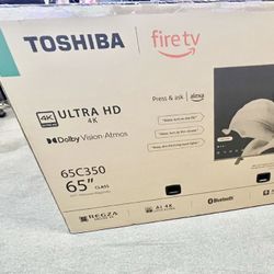 65 Toshiba Smart 4k HDTV In Box 6 Month Warranty. Free Delivery 