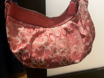 Pink Coach Hobo Bag