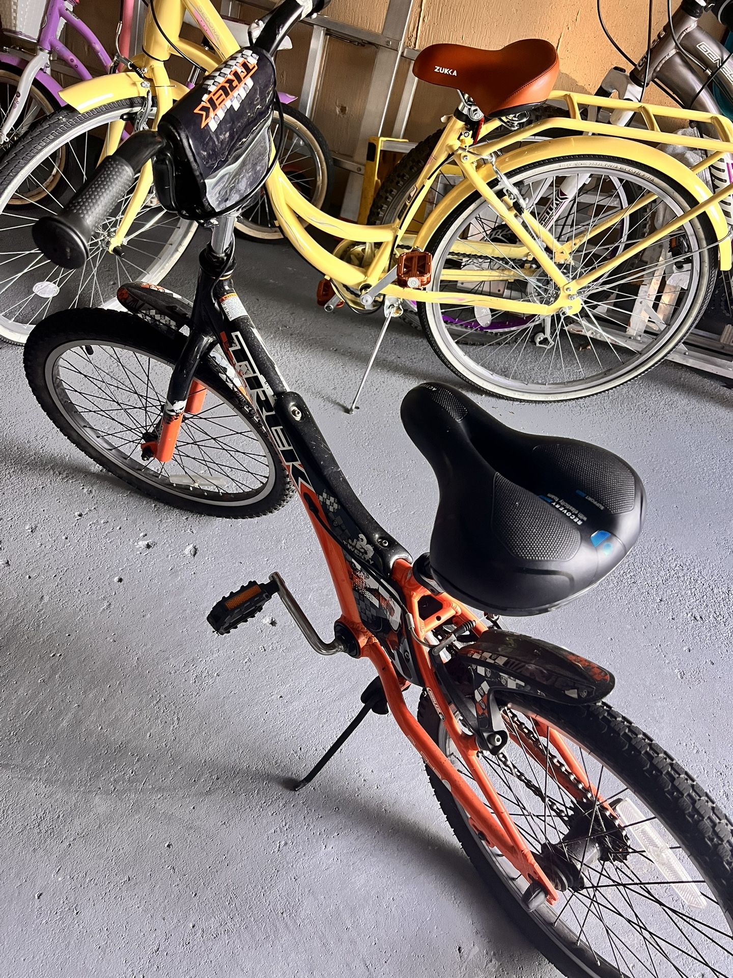 Orange Bicycle For Little Kids 