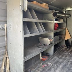 Maintenance Van Shelves And Metal Partition FREE If You Come Take It Out