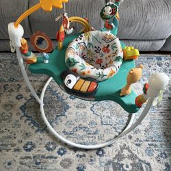 Fisher-Price Baby Bouncer Whimsical Forest Jumperoo Activity Center with Music and Lights