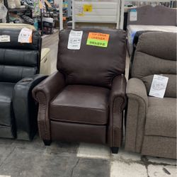 Brown Top Grain Leather Chair