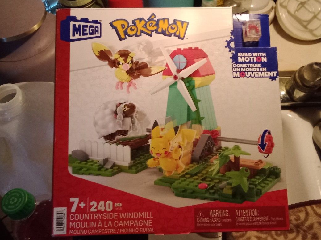 MEGA Pokemon Countryside Windmill with Action Figures, Building