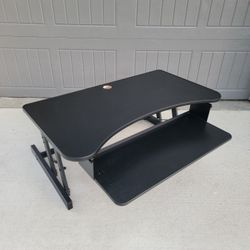 Rocelco 38" Adjustable Sit Stand Desk Converter / Standing Desk Riser