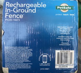 Rechargeable in-ground Fence