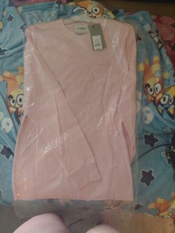 NWT medium light pink long sleeve with a pocket