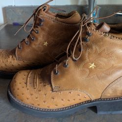 Cute Ariat Brown Leather Boots (Almost New)