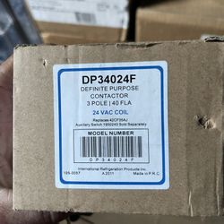 Contactor, definite purpose, 3 pole, 40 Amps, 24 V coil DP34024F