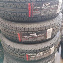 New Set Of Tires 225 75 15 St 10ply