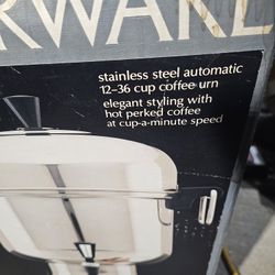 Farberware L1360-Super Fast Stainless Steel Coffee Urn Maker 12-36 Cups T43