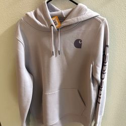 Carhartt Relaxed Fit Mid-weight Hooded Sweatshirt (Amethyst Fog, M)  