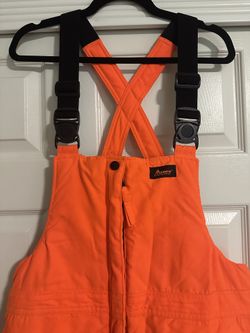 Mount'N Prairie Men's Orange Heavyweight Bibs