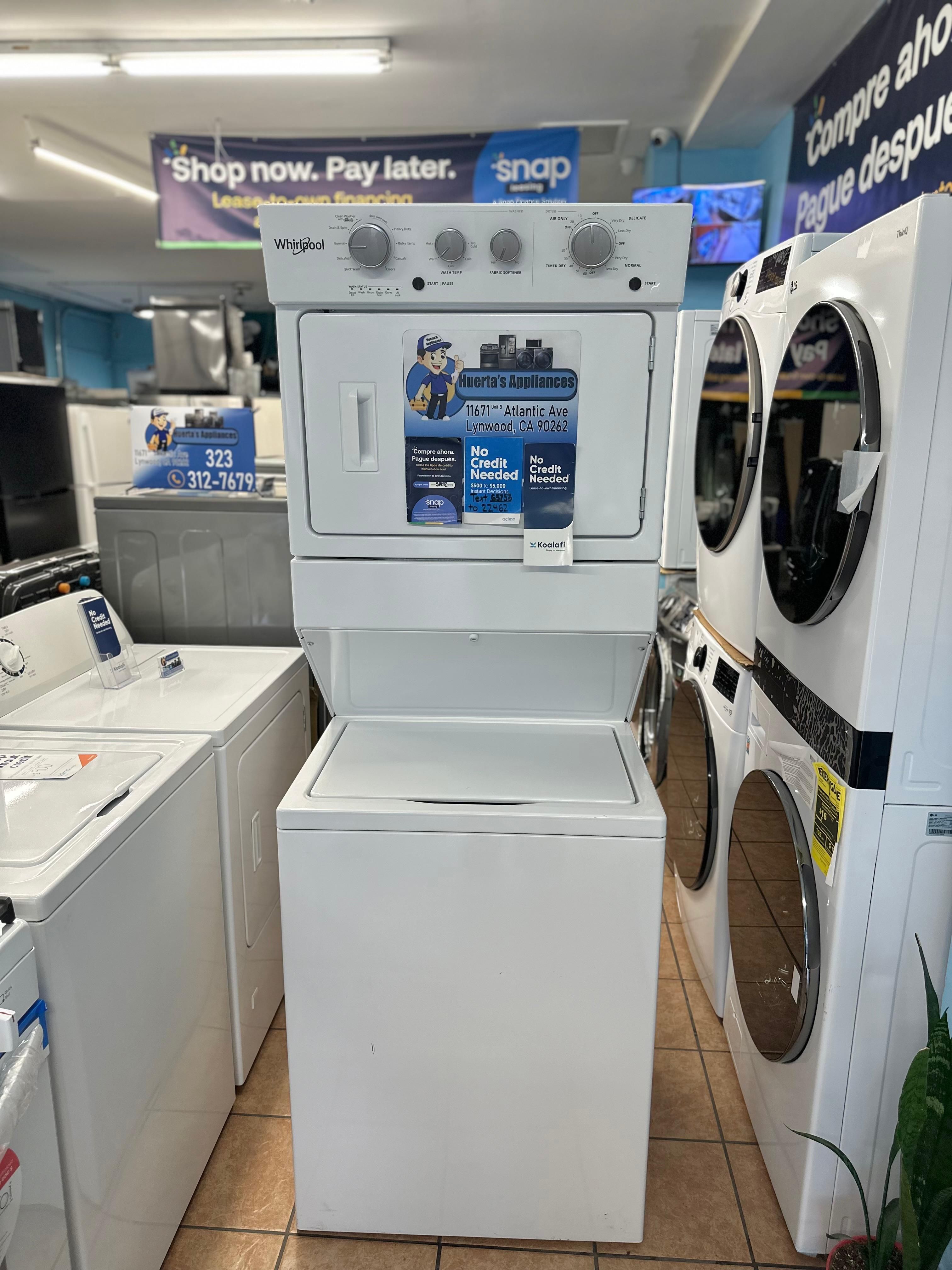 Whirlpool Stackable Washer and Dryer
