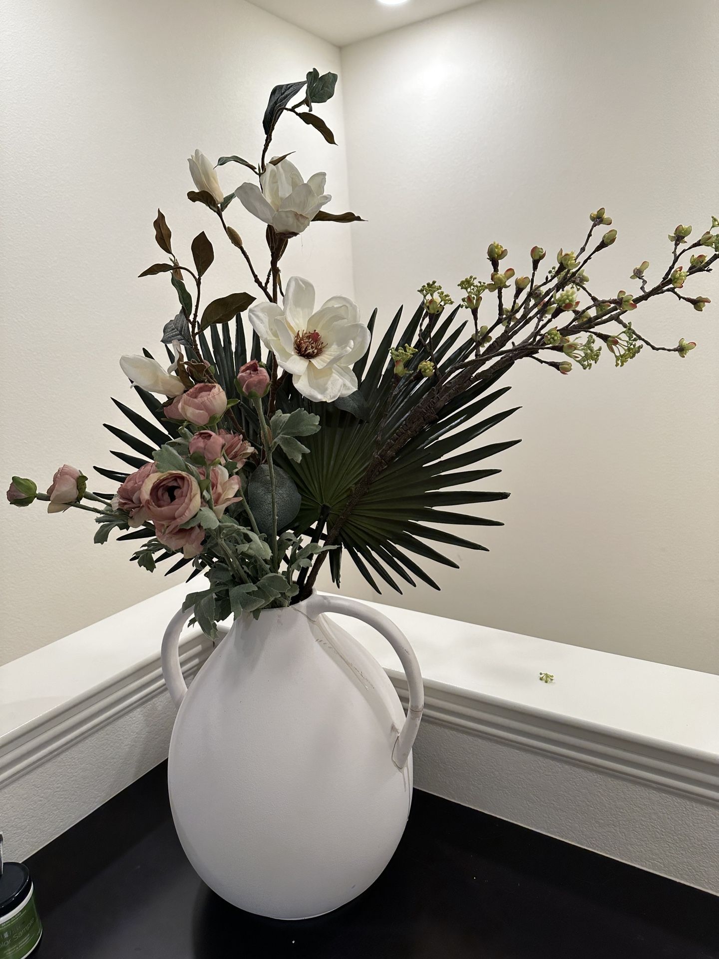 Beautiful Vase And Artificial Flower