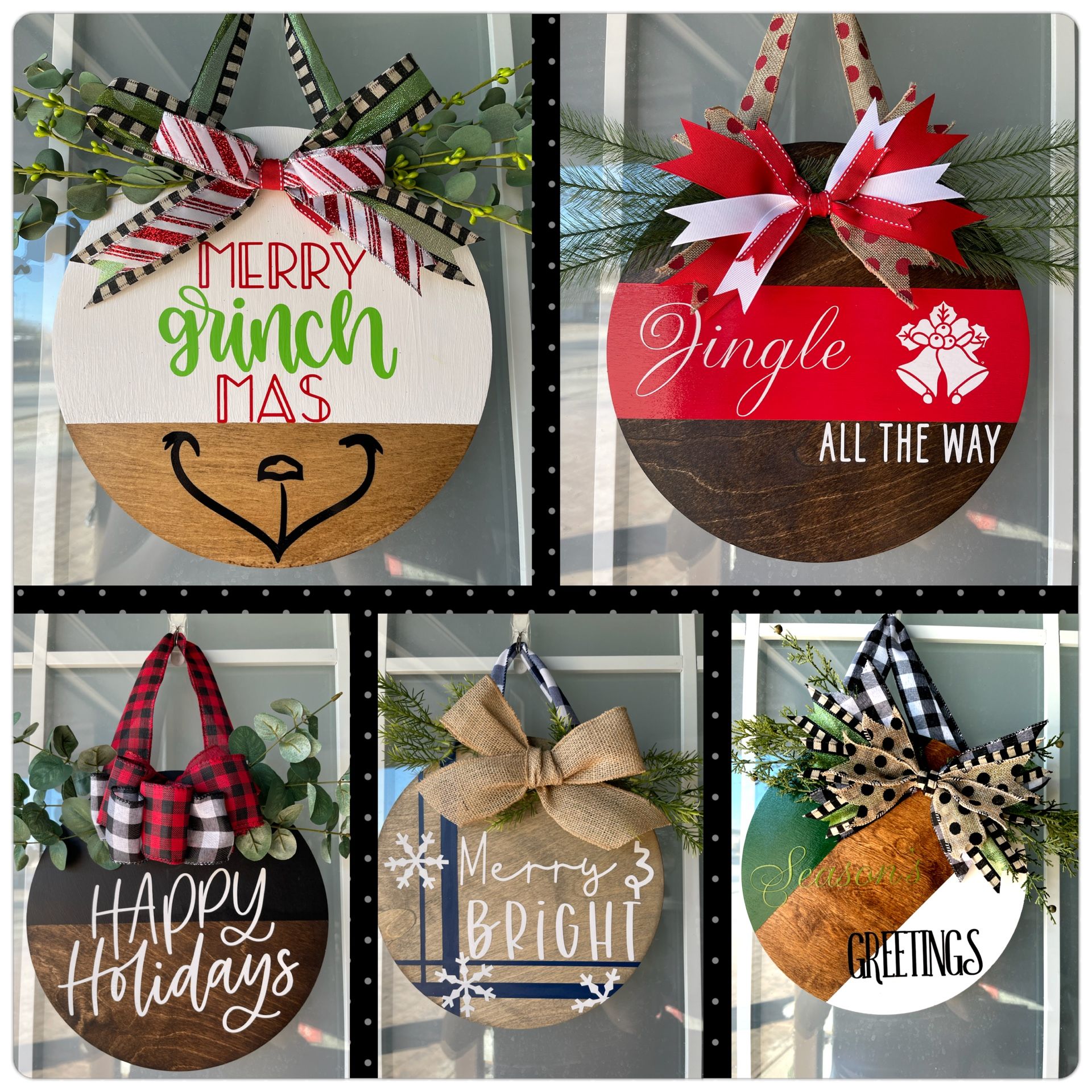 12 Inch Christmas Door Hangers!