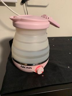 Aroma Portable Collapsible Travel Kettle (Pink)