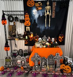 🎃 Huge Halloween Decoration Lot – Everything Pictured Included! 👻🕸️