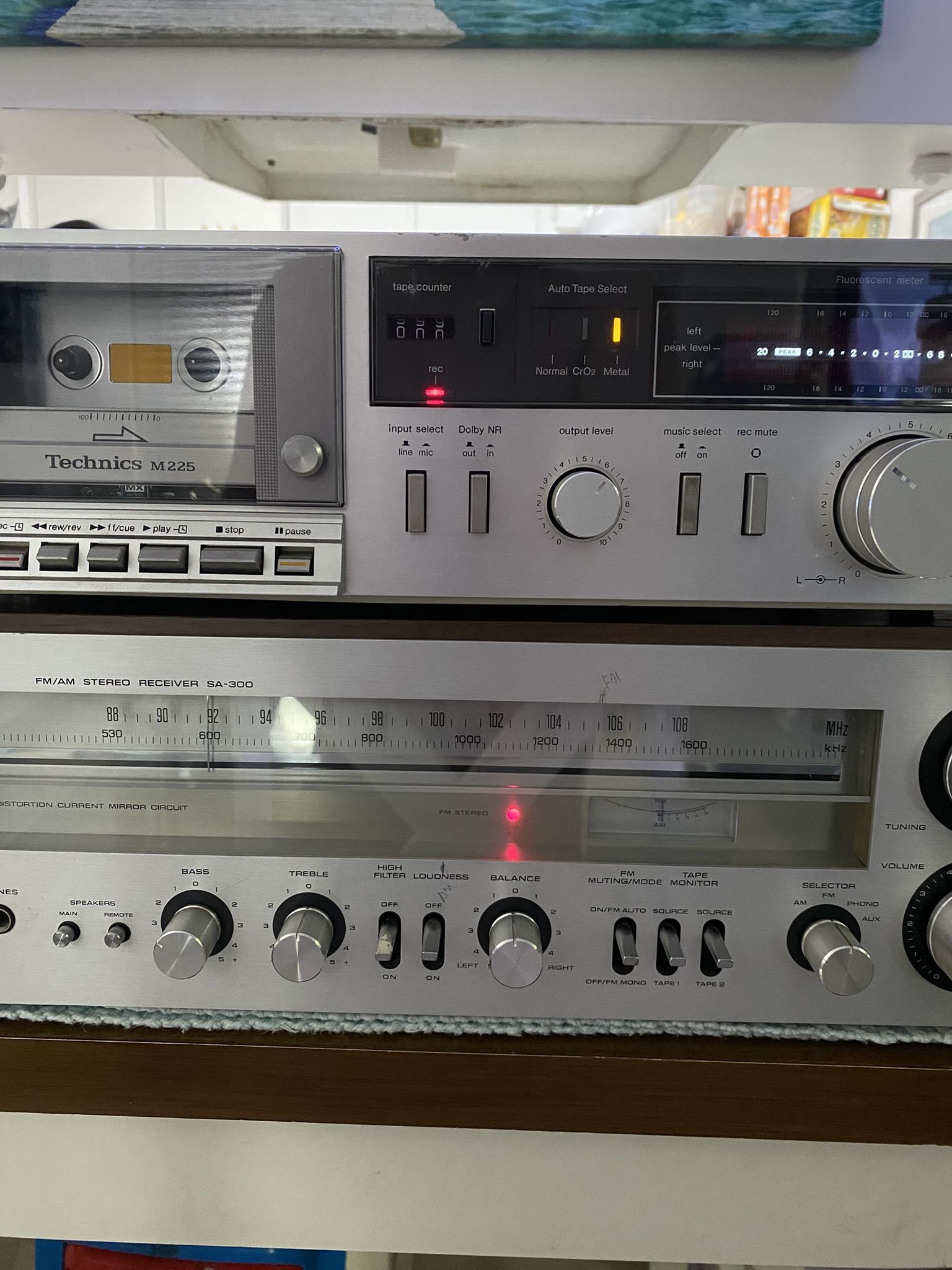TECHNICS SA-300 Vintage Receiver & Tape Deck M225