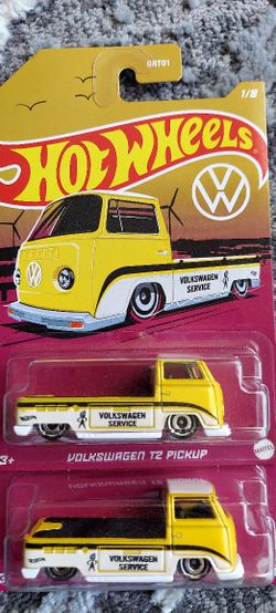 Hot Wheels  Yellow Volkswagen T2 Pick Up.