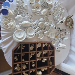Huge miniature tea set collection for play or Dollhouse some vintage 