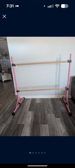 Pink Ballet Barre Freestanding