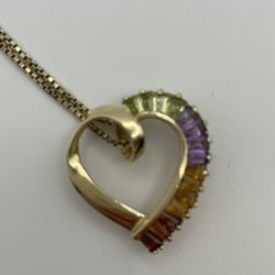Heart pendant with necklace