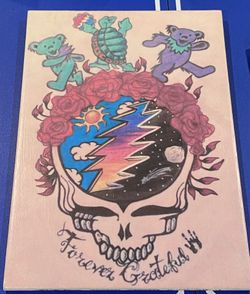 Handmade Grateful Dead Wood Poster.  Hang On Wall