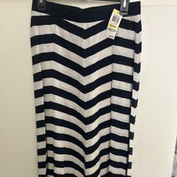 New Macys INC Long Stripped Skirt 